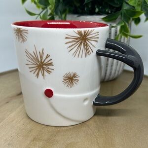 Starbucks Mug 12oz Joyful Red Mug Cup LE 2015 With Handle Moose W Sku,Rare,New.